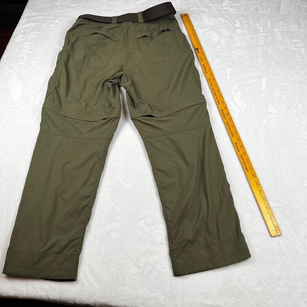 REI Co-op Sahara Convertible Cargo Hiking Pants Men 32x30 Green Arcade Belt - Picture 7 of 10